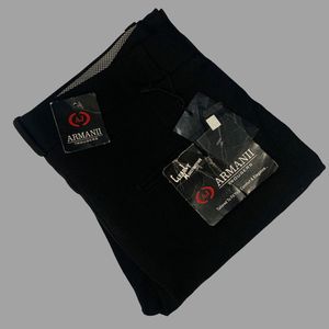 Black Straight Fit Pants For Boys Size 28