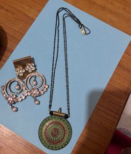 Traditional Indian Necklace and Earring Set