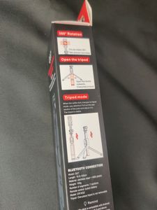 New Tripod Cum Selfie Stick With LED Light And Bluetooth Shutter Button