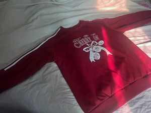 OVERSIZED SAVANA CHERRY RED SWEATSHIRT