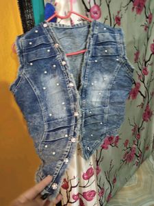 Jeans Shirt And Balejar Cotton Partywear Dress