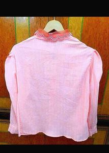 Peach Embellished Top