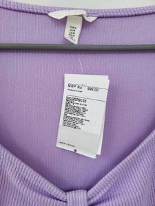 H&amp;M Ribbed Long Sleeve Bodysuit/ Size-Medium