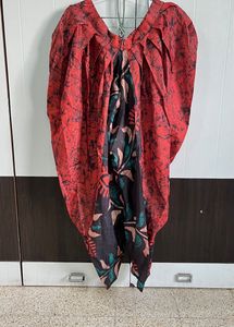 Crop Top With Dhoti And Shrug