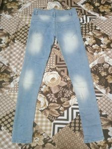 A One Time Used Jeans Top Set