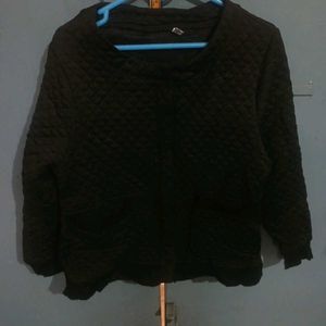 ⚫️Quilted Black Cardigan Jacket