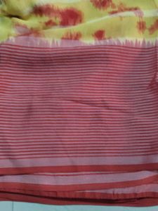 yellow Saree &amp; Blouse Set