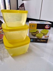 Bio Square 3pc Container