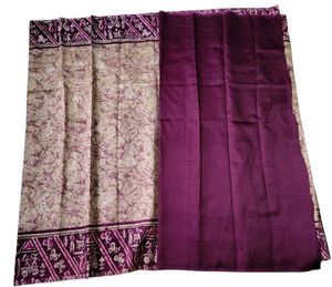 New With Tag Purple Sandal Saree