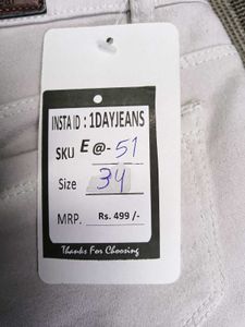 E@51 Size-34 Straight Jeans