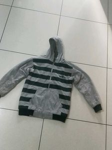 Men Striped Hoodie