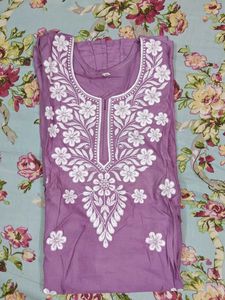 Lucknow Chikankari Embroidery Chickan Kurti