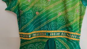 Beautiful Green Dress With Dupatta