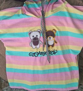 Cute Striped Bear Hoodie