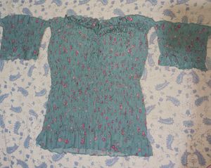 Floral Smocked Off-Shoulder Top