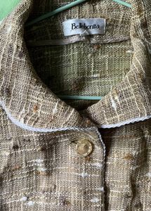 Women Jute Khaki Shrug