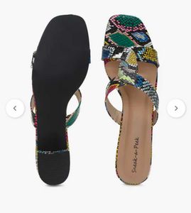 Branded Sneak-a-peek Sandals 7 Inches