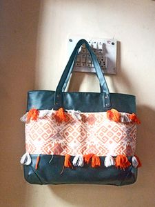 Very Deep And Large Tote Bag Funky Look