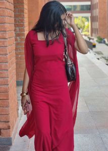 Red Party Wear Trending Dress