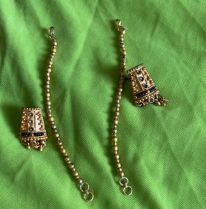 Dec Sale🔥 Golden Grey Jewellery  With Earring