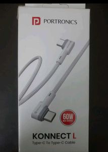 Portronics USB Type C To CCable 2 A 1.2m