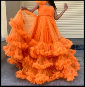 Designer Ruffle Gawon 💙 With Free HairAccessorie