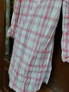 Pink Plaid Top