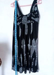 Very Beautiful Sank Print And Floral Midi