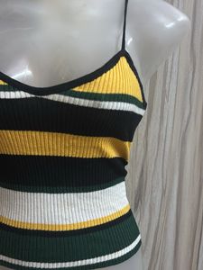 Striped Knit Cami Top