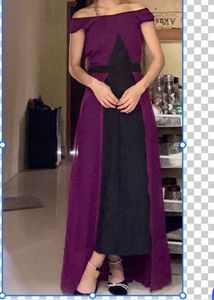 Elegant Purple Maxi Dress