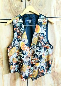 Vintage Patterned Vest size-38