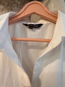 Trendy Color Block Orange Top, Bust- 34/32