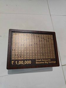 Savings Goal Piggy Bank Wooden Material