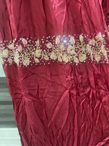 Elegant Maroon Ethnic Gown