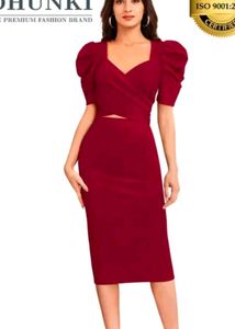 Women&#39;s Beautiful Red Co-ord Set