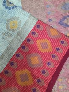 Floral Patterned Ikkat Saree