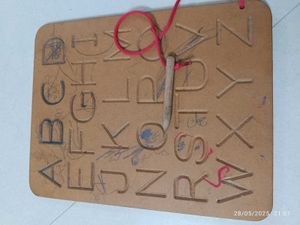 Wooden Alphabet Tracing Board+wooden Pencil