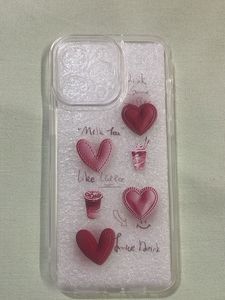 iPhone 14 Pro Max Milk Tea Heart Case