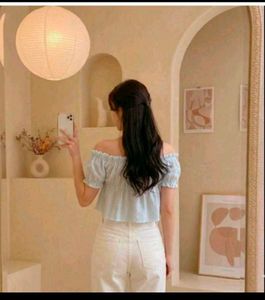 Cute rainbow shine Off-Shoulder Top