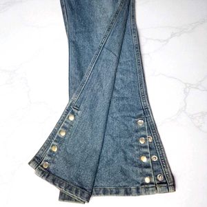 Split Hem Denim Jeans