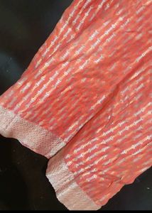 Coral Colour Suit Salwar &amp; Dupatta For 40 Bust