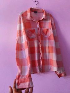 (Price Drop) Pookie Checked Shirt 🩷🤍
