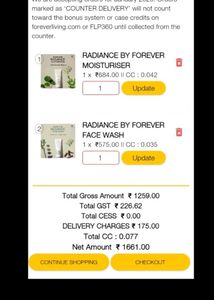 Forever Radiance Face Wash &amp; Moisturizer