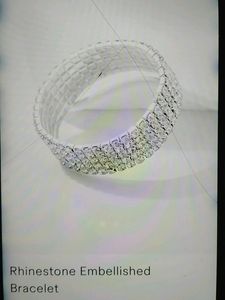 Rhinestone Embellished Bracelet