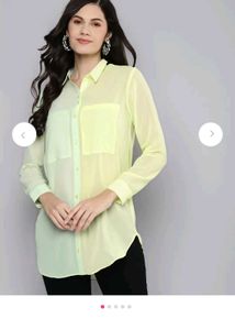 Neon Green Sheer Shirt💚💛