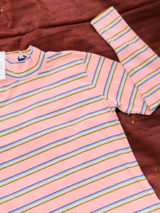 Baby Pink Highneck Knit top