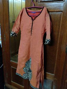 Orange Kurthi