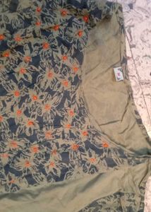 Vintage Print Midi Dress