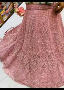 Dusky Pink Embroidered Lehanga