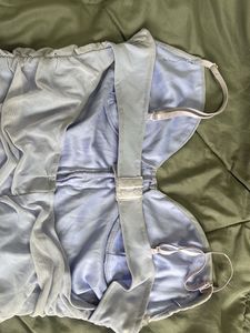 Lavender Ruched Mini Dress